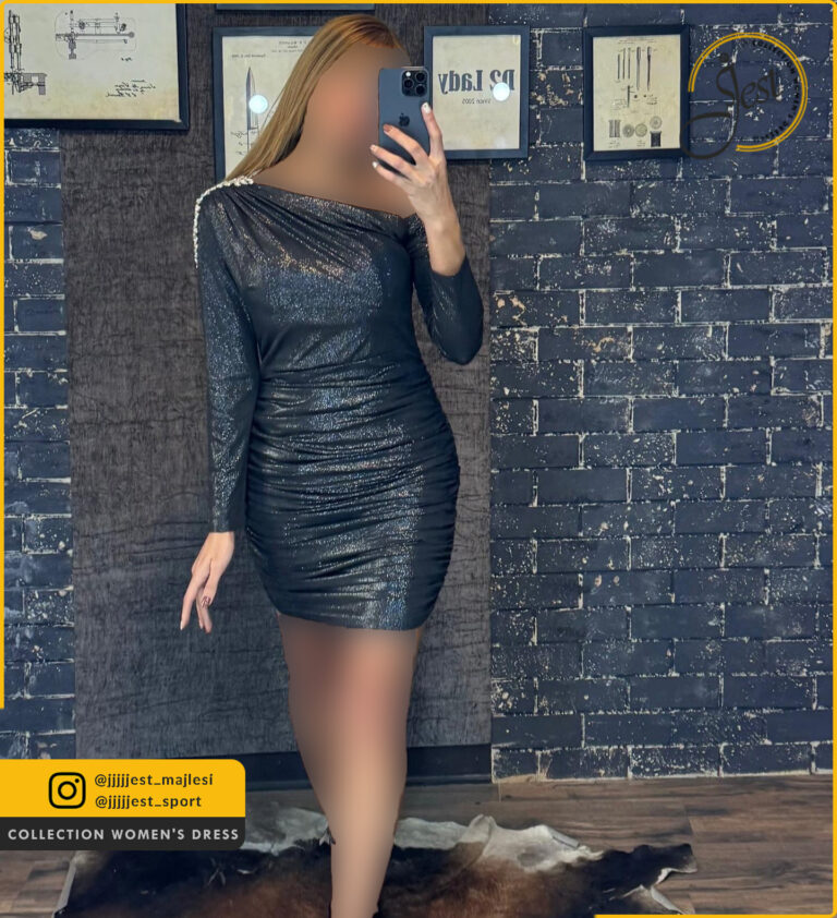 سارافون یقه رومی آستین بلند